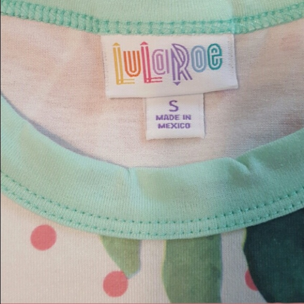Floral Raglan Tee LuLaRoe Randy - Picture 2 of 3